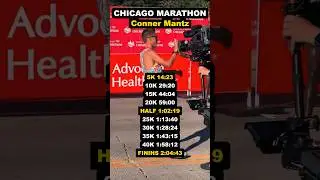 2:04:43 Conner Mantz American Marathon Record  | Chicago Marathon