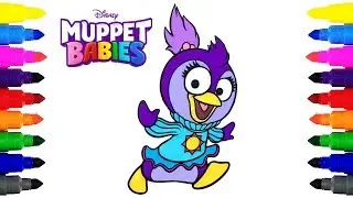 Muppet Babies Summer Penguin Disney Junior Coloring Pages