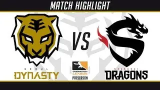 2017 OWL Pre season Day 1 :Seoul Dynasty vs Shanghai Dragons highlight