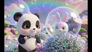 Panda Reli & Bubble Bunny Peek-a-Boo | Cute Baby Panda Bubble Cartoon for Kids 2025