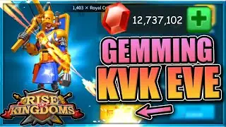 Spending 12.7M gems [$51K Training Troops] in Rise of Kingdoms