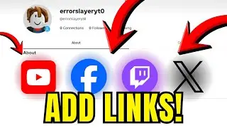 How To Put Social Links On Roblox Profile