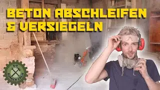 Betonboden abschleifen & versiegeln in unserer Werkstatt
