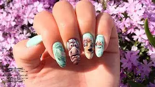 Безумный Кабанчик!) Тимон и Пумба! Мультяшки на Ногтях!