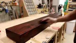 How you can make thick floating shelves