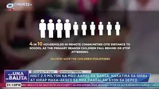 #AlaUNAsaBalita | Higit 2.5-M na mag-aaral sa bansa, nakatira sa (GIDAs)