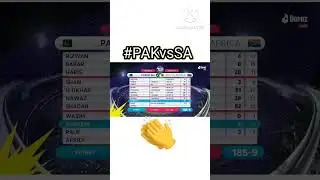 #pakvssa #scorecard