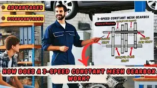 HOW DOES A 3-SPEED CONSTANT MESH GEARBOX WORK?