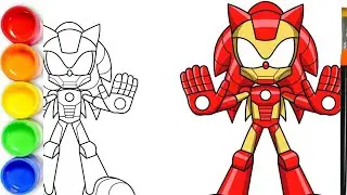 How to Draw Sonic Iron Man Man | Sonic