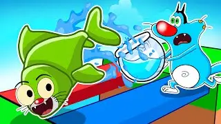 Roblox Oggy Carrying Jack As a Fish In Carrying A Fish
