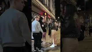 Street Girl | Night Walk in European City Streets Full of People
