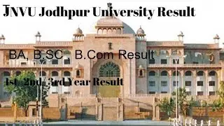 JNVU BA, Bsc, Bcom exam pattern 2022