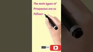 Types of Prospectus ✍️🙏 #shortfeed #companylaw #prospectus