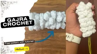 Mullapoo / Gajra Crochet Tutorial &ndash; Method 2 | Onam Special | Easy & Beginner Friendly