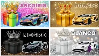 ELIGE TU REGALO 🎁 | ⚪ BLANCO • ⚫ NEGRO • 🟡 DORADO • 🌈 ARCOÍRIS 😱 ¿BUENA O MALA SUERTE?