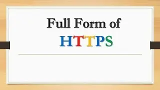 Full Form of HTTPS || Did You Know?