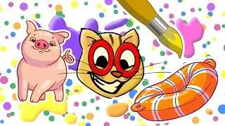 Ep 18 | Let&acute;s DRAW the words PIGLET, FLOATIE and GOLDEN YELLOW | Fun art for kids