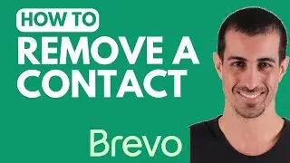 Как удалить контакт в Brevo
