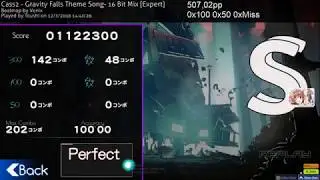 osu! Cass2 - Gravity Falls Theme Song- 16 Bit Mix [Expert] +NCHD SS #5