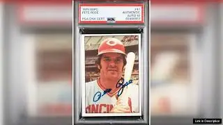 1975 SSPC Pete Rose Signed Reds Baseball Card #41 PSA DNA Auto 10 Review
