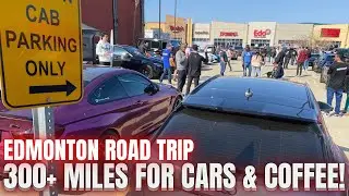 Epic Road Trip to Edmonton&rsquo;s First Cars & Coffee of the Season! | Ride & Drive for a Cause 🚗❤️