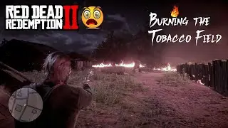 Fire and Fury: RDR2 Tobacco Field Burning 🔥 🔫 🤯#gamers #gaming #gameplay #games #shorts #game