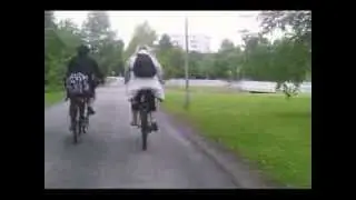 Things I saw: trike, tow, potnapekka