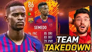 INSANE DISCARD & HEADLINER IN A PACK! - FIFA 20 TEAM TAKEDOWN HEADLINER SEMEDO!
