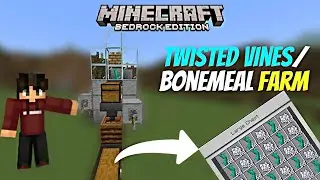 How to Build 1.19 Twisted Vines & Bonemeal Farm in Minecraft Bedrock