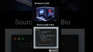 create 3D Room In CSS | How to make 3D Room Animation In CSS 