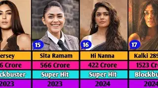 Mrunal Thakur Hits and Flop Movie List | Sita Ramam | Hi Nanna |