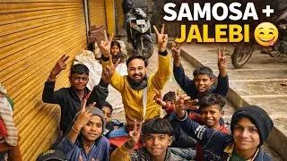 Samosa & Jalebi Party Ho Gayi 🙂 | With Kids