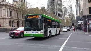 Transdev leased buses in Melbourne CBD - Melbourne Transport