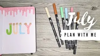 Plan With Me | July 2021 Bullet Journal Setup - Ice Cream