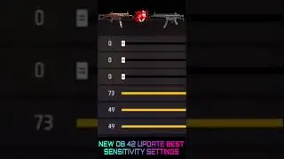 NEW OB 42 UPDATE BEST SENSITIVITY SETTINGS FREE FIRE MAX 🔥 | ALL GUN 🔥 AUTO HEADSHOT SETTING #viral