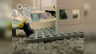Stop motion plane crash