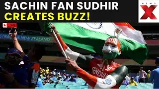 Famous Sachin Fan LIVE: Sudhir Kumar Chaudhary Cheers Team India | IND vs SA ODI | Stadium Visuals