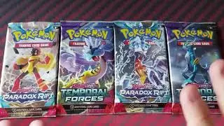 Opening some loose Pok&eacute;mon packs... after a long time - Paradox Rift & Temporal Forces