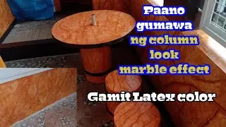 Paano gumawa ng marble effect gamit latex color ( basic for beginner)
