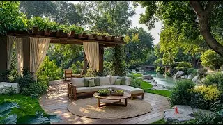 🌞January Morning Jazz in a Lush Green Garden – A Peaceful Ambience for  Study and Work 🍃