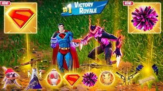 SUPERMAN (PEN & INK) + STORM BEAST POM POMS vs NEW MEDALLIONS & MYTHICS CHALLENGE! (Fortnite CH6)