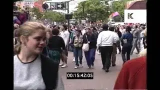 1990 San Francisco Gay Pride, POV Walking Through Crowds, LGBTQ+