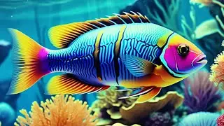Dive Into the Ocean Realm 4K-Marvel at Sea Animal in The Best 4K ULTRA HD Aquarium-Relaxing music