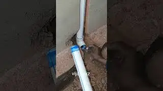 Upvc Pipe Joint Fitting Tips For Bathroom #shortvideo #plumbingsolution #plumbingpipe