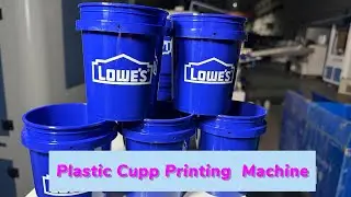 Full Automatic Screen Printing Machine for Plastic Container #screenprintingmachine #screenprinter