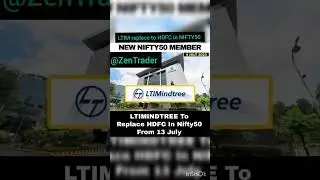 LTIM in NIFTY50 | LTI MINDTREE #stockmarketupdate #stockmarketnews #stockmarketwatch #trading