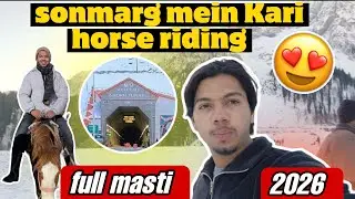 Kashmir Sonmarg Main Kari horse 🐎riding || in winter activities
