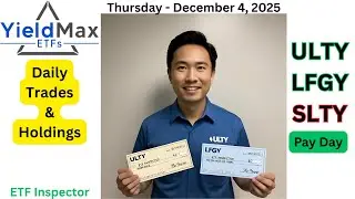 Еженедельные выплаты по ETF YieldMax ULTY, LFGY и SLTY. День выплат по сделкам и активам, четверг...
