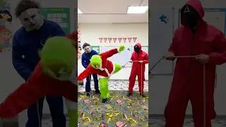 Grinch vs Michael Myers &ndash; Rope Challenge 😱 #challenge #challenges #zootopia2 #zootopia