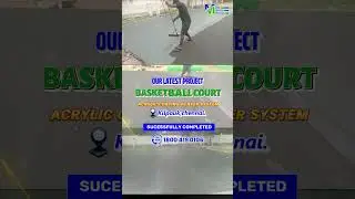 School Basketball Court Completed in Kilpauk, Chennai | 8-Layer Acrylic